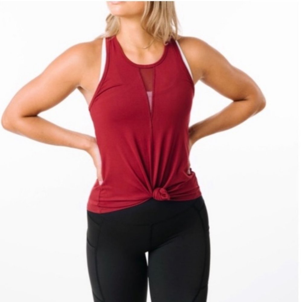 ZYIA Active Effortless Tank Top Cranberry M